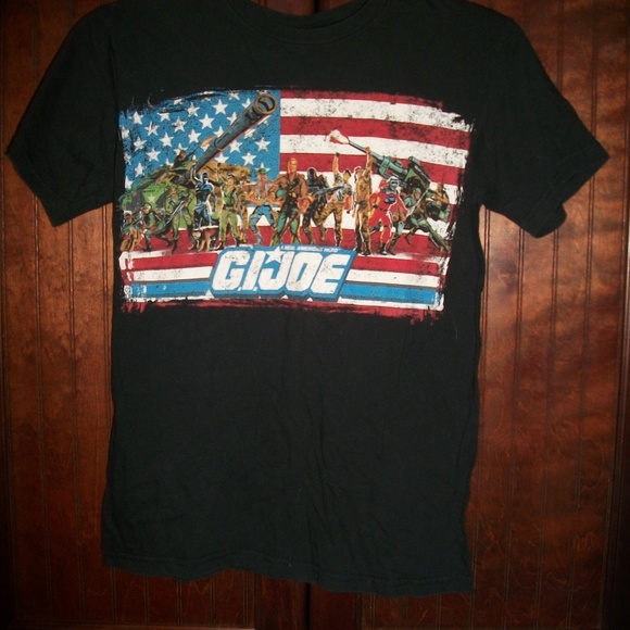 G.I. Joe black multi-color t shirt size S - Picture 5 of 6